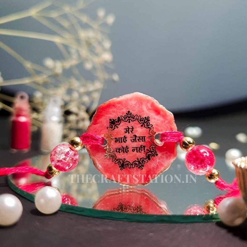 QUIRKY SLANG RED RESIN RAKHI - Image 4