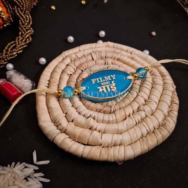 QUIRKY SLANG BLUE RESIN RAKHI - Image 6