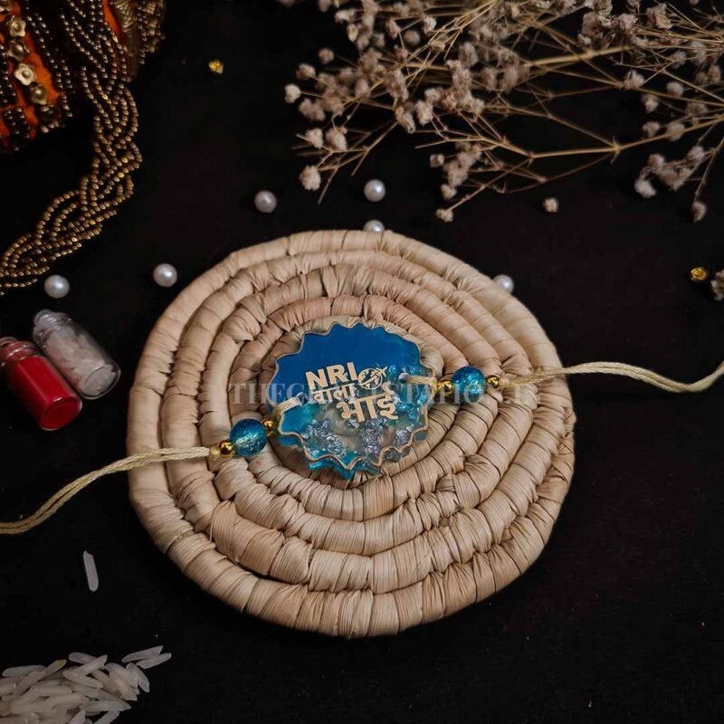 QUIRKY SLANG BLUE RESIN RAKHI - Image 13