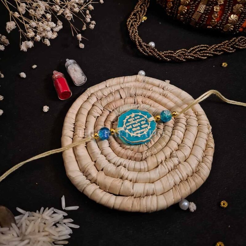 QUIRKY SLANG BLUE RESIN RAKHI - Image 12