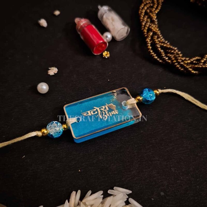 QUIRKY SLANG BLUE RESIN RAKHI - Image 11