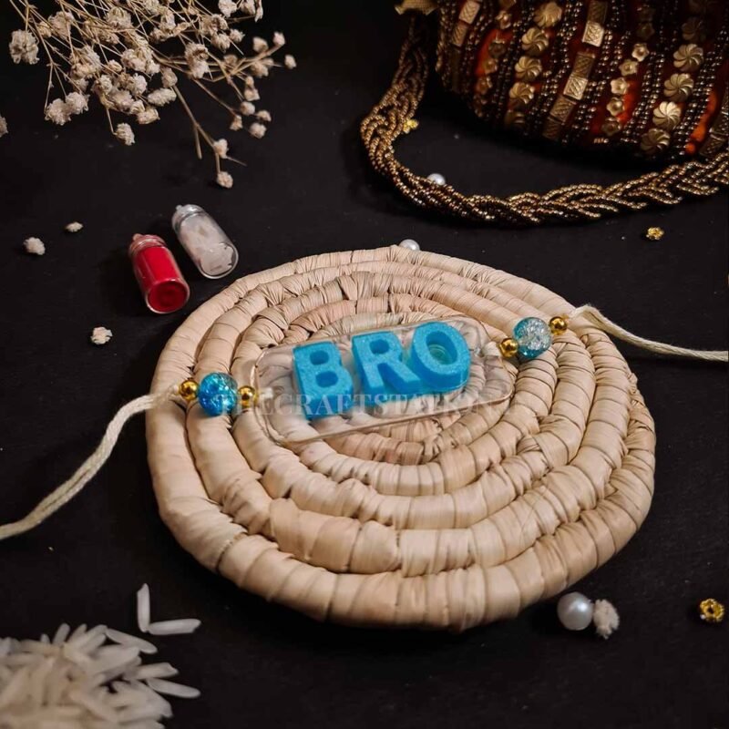 QUIRKY SLANG BLUE RESIN RAKHI - Image 7