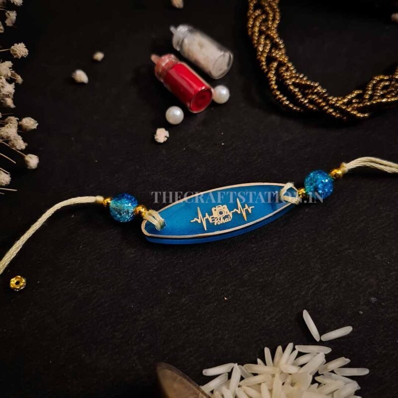 QUIRKY SLANG BLUE RESIN RAKHI - Image 9