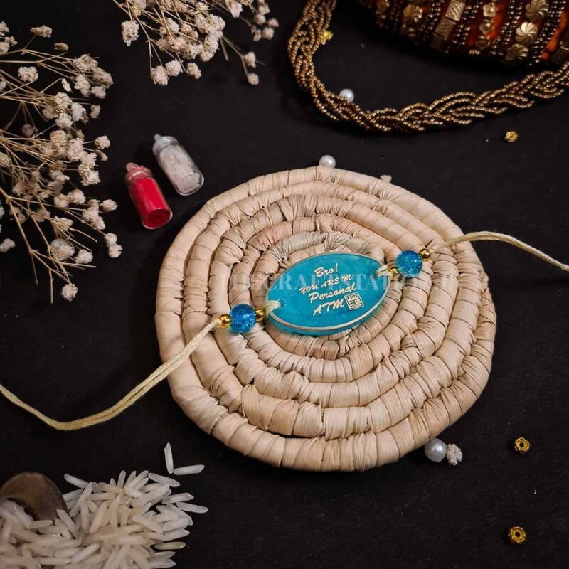 QUIRKY SLANG BLUE RESIN RAKHI - Image 14