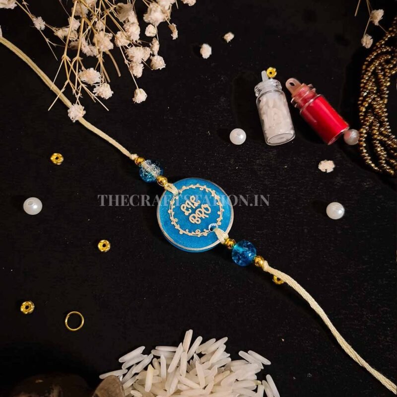 QUIRKY SLANG BLUE RESIN RAKHI - Image 18