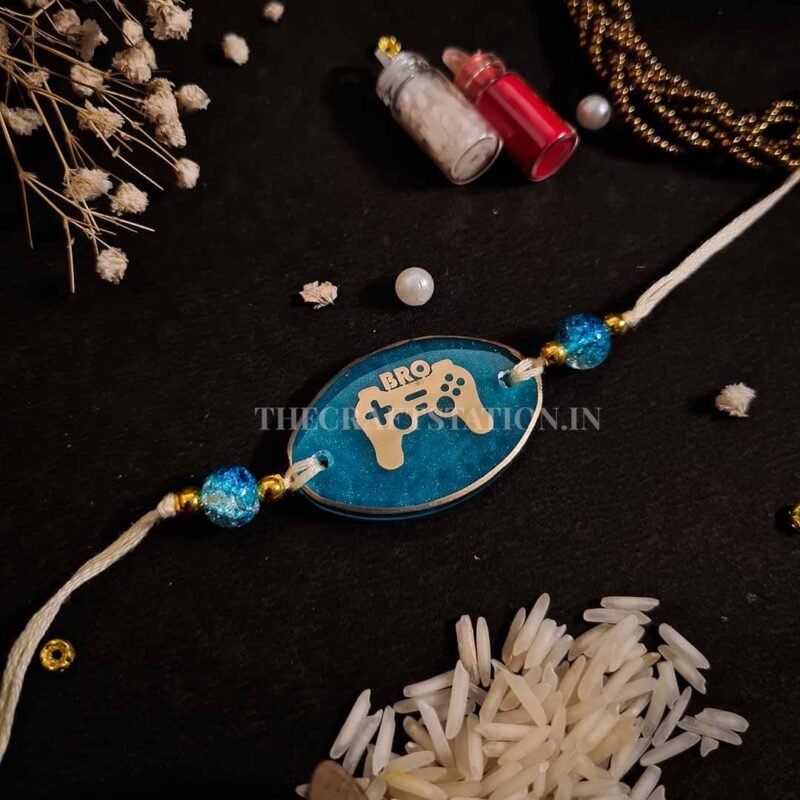 QUIRKY SLANG BLUE RESIN RAKHI - Image 17