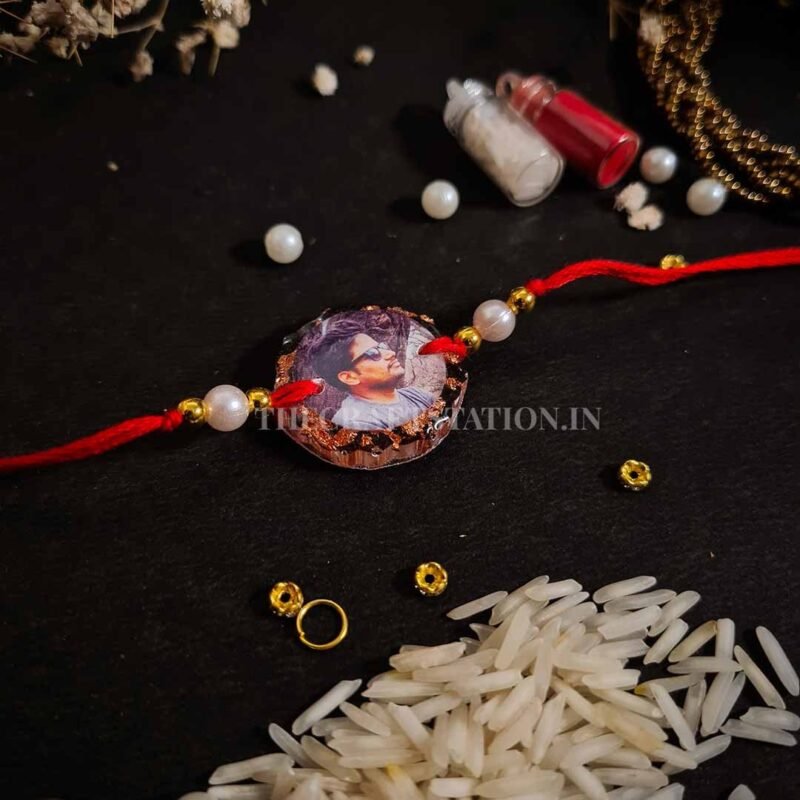 RESIN PHOTO RAKHI WITH KEYCHAIN ATTACHMENTS - Image 5