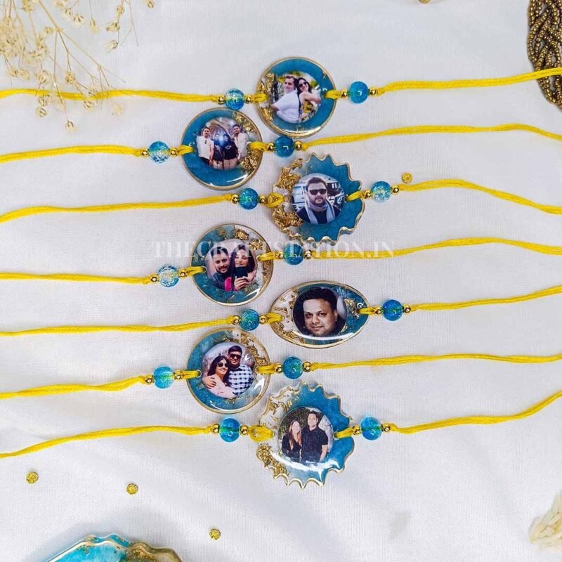 RESIN PHOTO RAKHI WITH KEYCHAIN ATTACHMENTS - Image 7