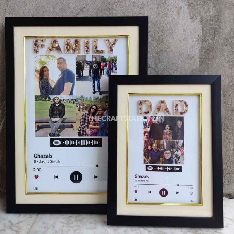 SPOTIFY FRAME WITH RESIN WORD
