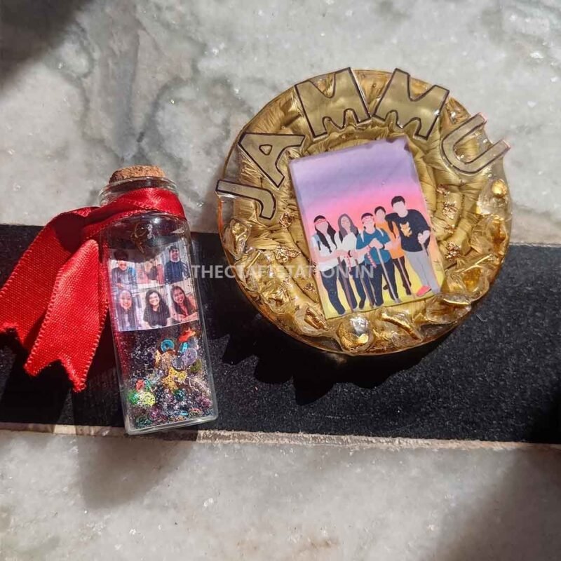 PHOTO BOTTLE AND FRIDGE MAGNET COMBO