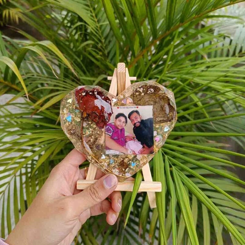 4" HEART FRAME (DIAMOND CUT)