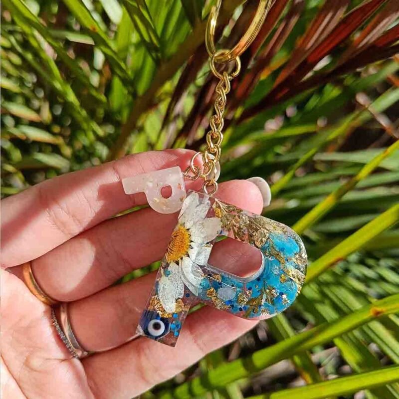 DOUBLE INITIAL KEYCHAIN