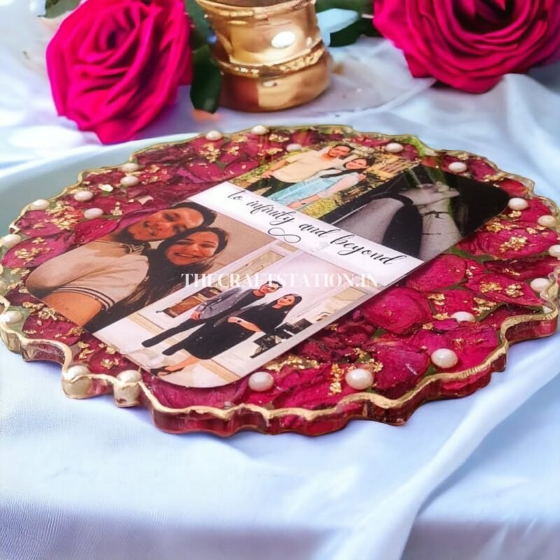 8 INCH ROSE PHOTO FRAME - Image 2