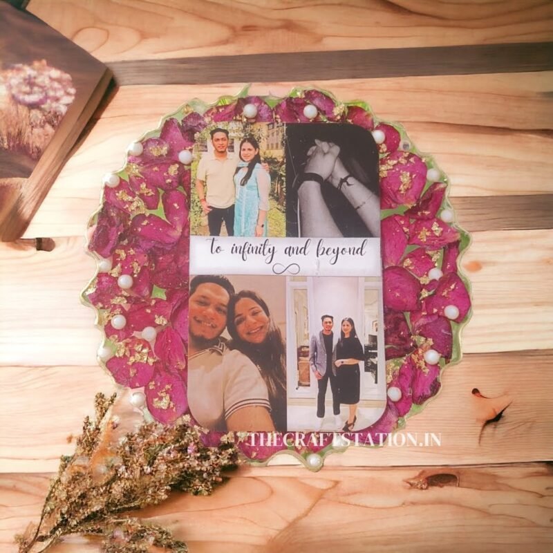 8 INCH ROSE PHOTO FRAME