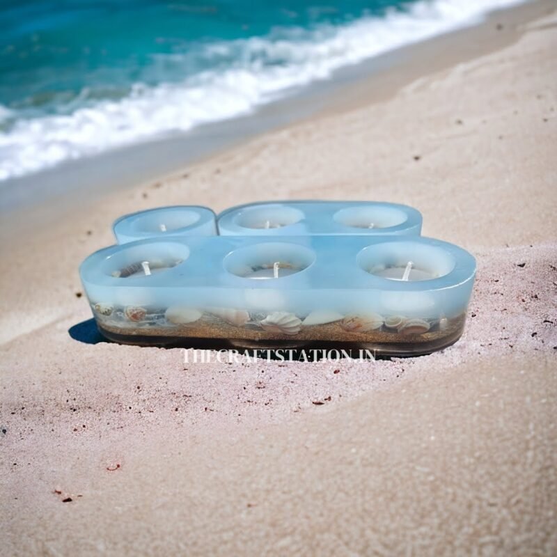 OCEAN THEME RESIN T LIGHT HOLDER