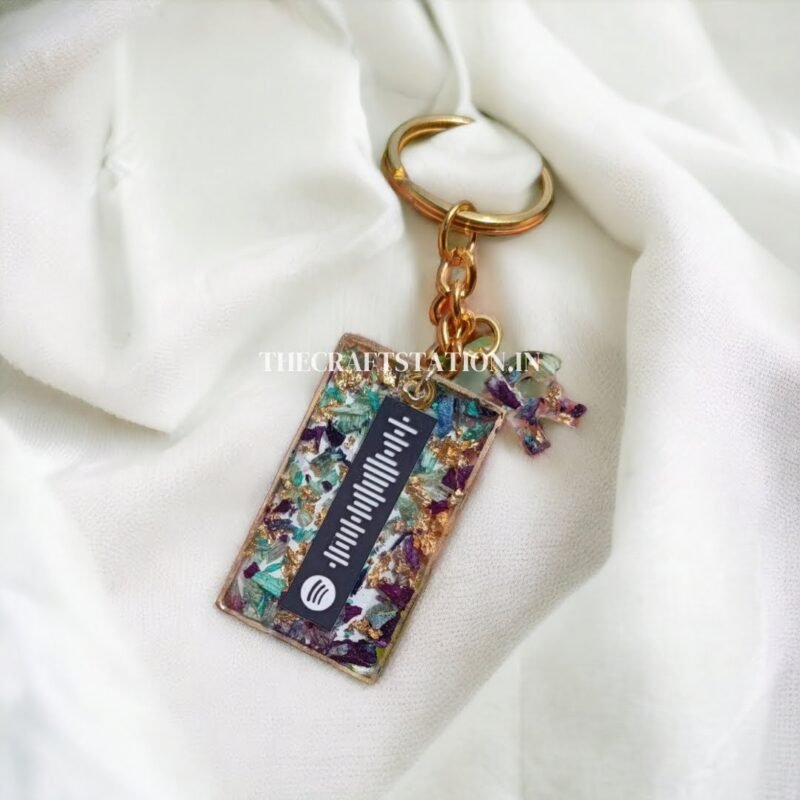 MESSAGE DOUBLE-SIDED SPOTIFY KEYCHAIN