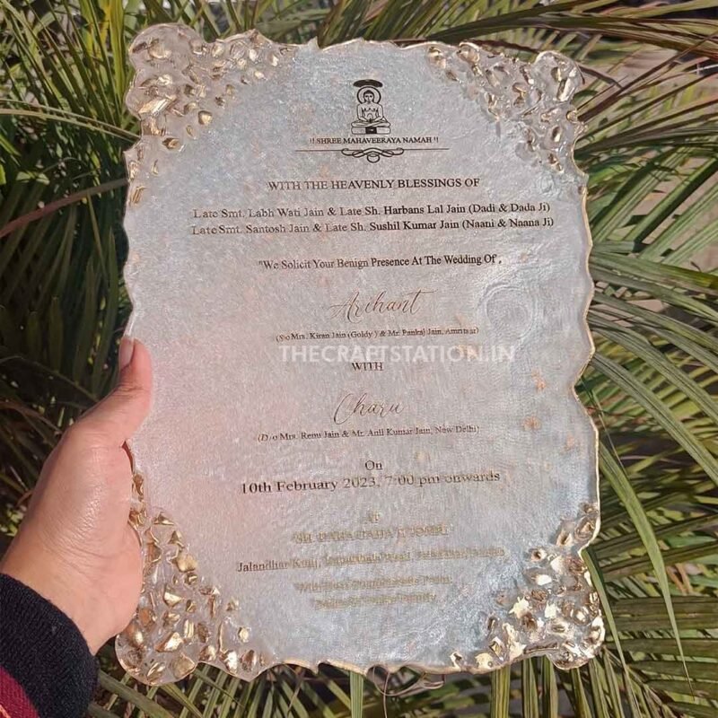 RESIN WEDDING CARD - Image 2