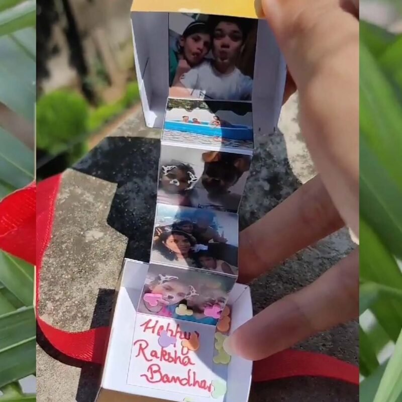 ZIG ZAG PHOTO BOX RAKHI - Image 2